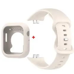 Silicone Watchband Strap and Protective Case with Screen Film Replacement - Choice ROSSINI 2i (Starburst)
