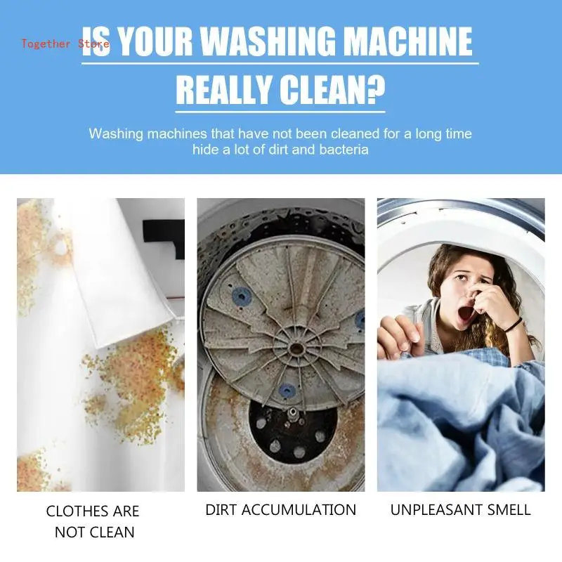 Washing Machine Cleaner Tablets 7pcs Washing Machine Cleaner Dirt Remover Deep Cleaning Washer 6XDD
