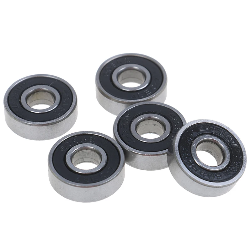 22x8x7mm ABEC-7 608RS Skateboard Roller Sealed Ball Bearings 5Pcs ball bearings,metal shielded ball bearings
