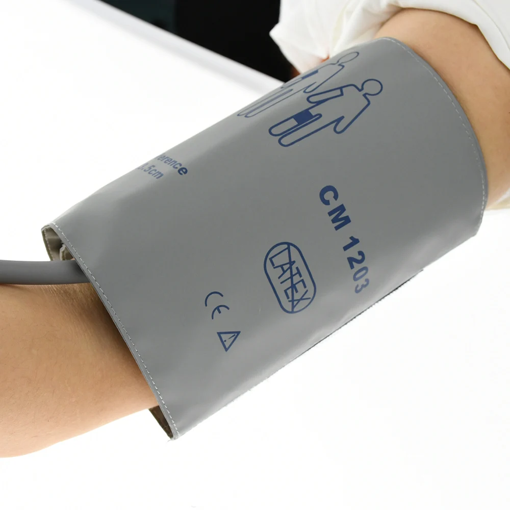 

Arm Circumference 25-35cm Reusable Blood Pressure Cuff, Single Tube NIBP Cuff with Bladder, Precision Digital Sphygmomanometer