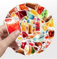 10/25/50pcs Cocktail Drink Graffiti Stickers Wine for DIY Travel Luggage Water Bottle Phone Laptop Guitar Scrapbook Car Decal 3