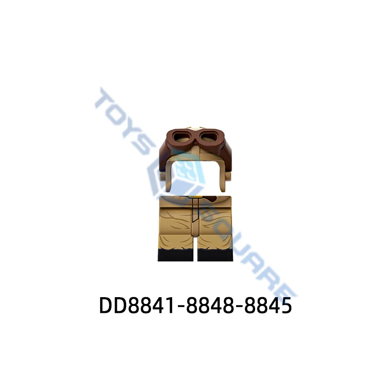 좀비 정육점 액션 피규어 무기 바지, 헤어 헬멧 모델 블록, MOC 벽돌 세트, 어린이 DD8841-DD8848 선물 장난감