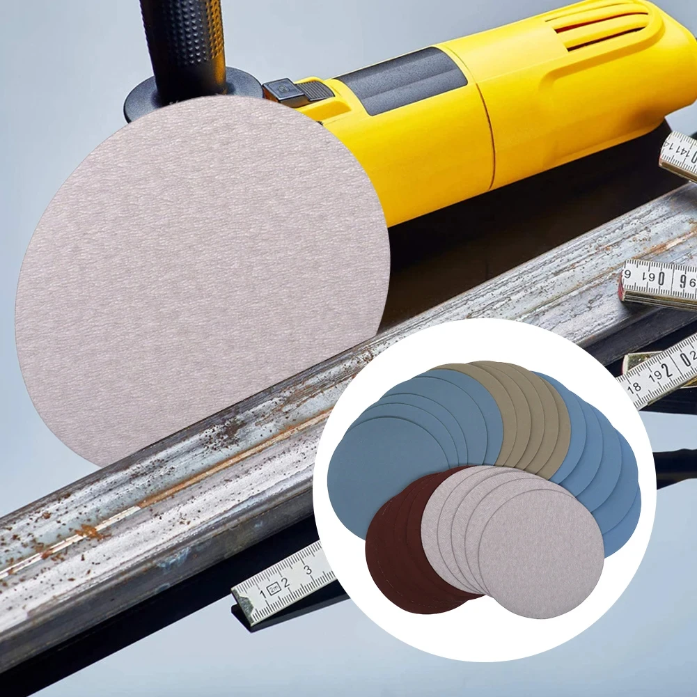 25pcs Wood Metal Polishing Sandpaper Hook Loop Sanding Discs 1000-5000# For Wet/Dry Sanding Grinder Polishing 4.8 5 sanding discs mini sandpaper kit polish sand paper sandpaper tools sandpaper set