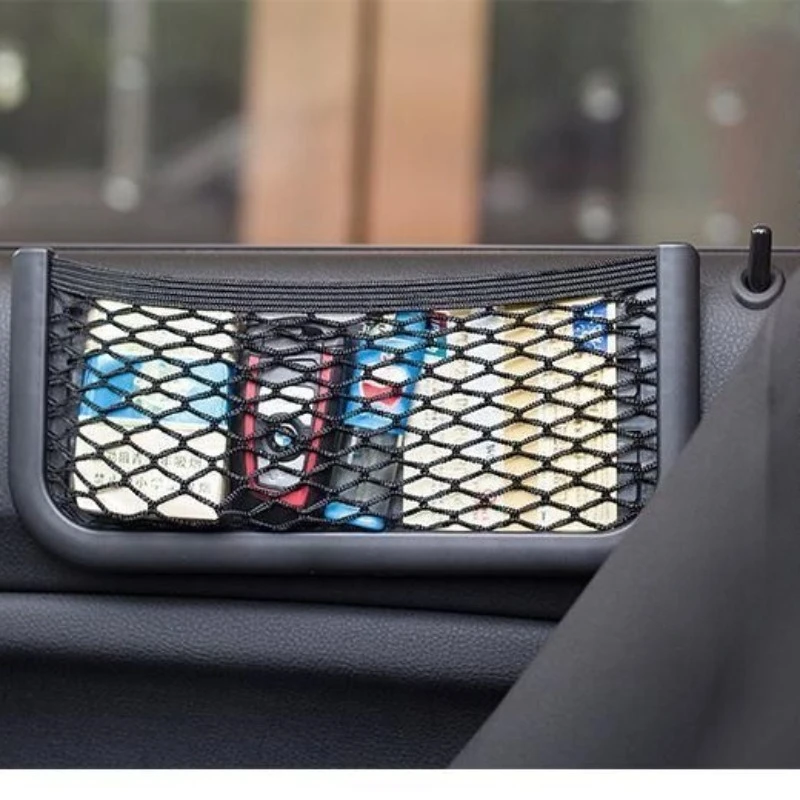 1pcs 자동차 트렁크 후면 보관 화물 수하물 나일론 탄성 네트 홀더 자동차 밴 픽업 SUV MPV ORGANISER 260x120mm
