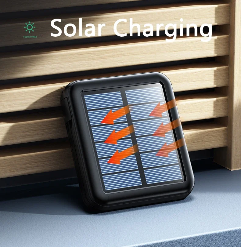 Portable Solar Power Bank With Fast Charging And Camping Light_voghion.com