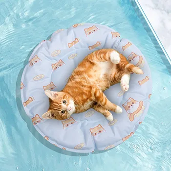 Low MOQ Summer Pet Bed Self-cooling Mat Waterproof Re-Useable Gel Pad Dog Cooling Mat for Dogs and Cats Stocked