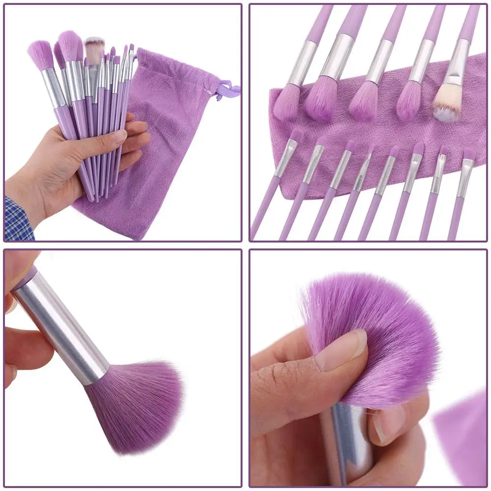 13Pcs/Set Professional Professional Makeup Brushes Tools Soft Eyeshadow Powder Brush Furry Concealer Cosmetic Brush Set