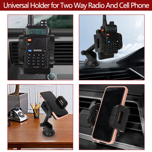 ABBREE Walkie Talkie Holder Clip Mount Stand Display Bracket Compatible  with BaoFeng UV-S9 AR-F5