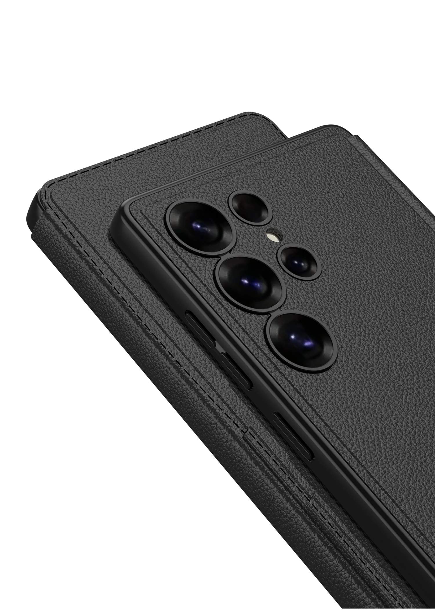 Leather Flip Armor Holder Case For Samsung Galaxy S25 Ultra Shockproof Card Slot