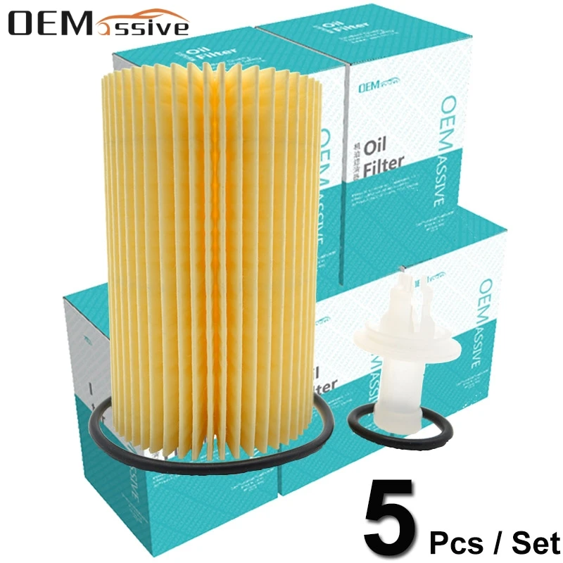 Oil Filters Five(5pcs) For Toyota Land Cruiser Sequoia / Lexus LX570 2008-/ Tundra 2007-Automobiles Filter 04152YZZA4