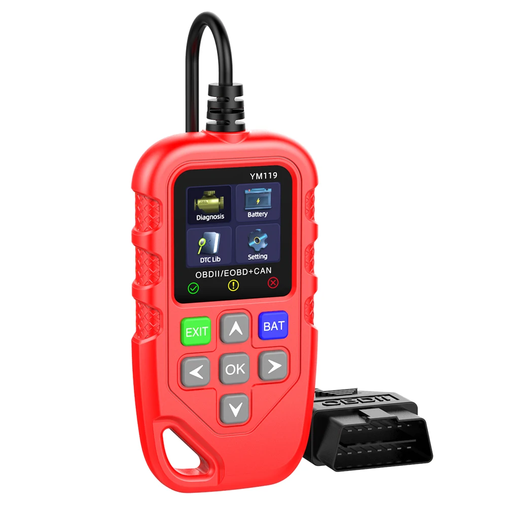 OBD2 Scanner Diagnostic Tool, Check Engine Code Reader OBD2 Scanner With Reset, Mode 6, Mode 8