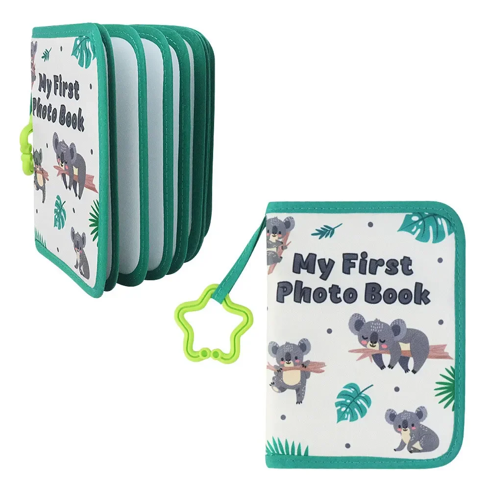 

Baby Photo Album Promote Brain Development Baby Memory Book Create Lasting Memories Soft Cloth Multifunctional Hook Photo Book