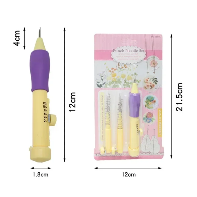 Embroidery Stamping Pen Home Performance Plastic Poke Silica Gel Tool Traditional Weaving Wool Convenience Craft Easy 3