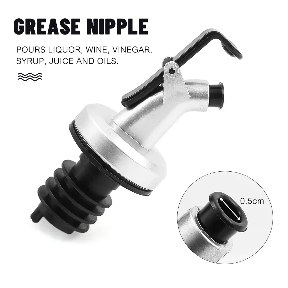 Wine Bottle Stopper Oil Bottle Stopper 1/5 PCS Leak Proof Wine Stopper Bottle Cap Wine Pourer Spout Dispenser Olive Oil Sprayer Kitchen Tools