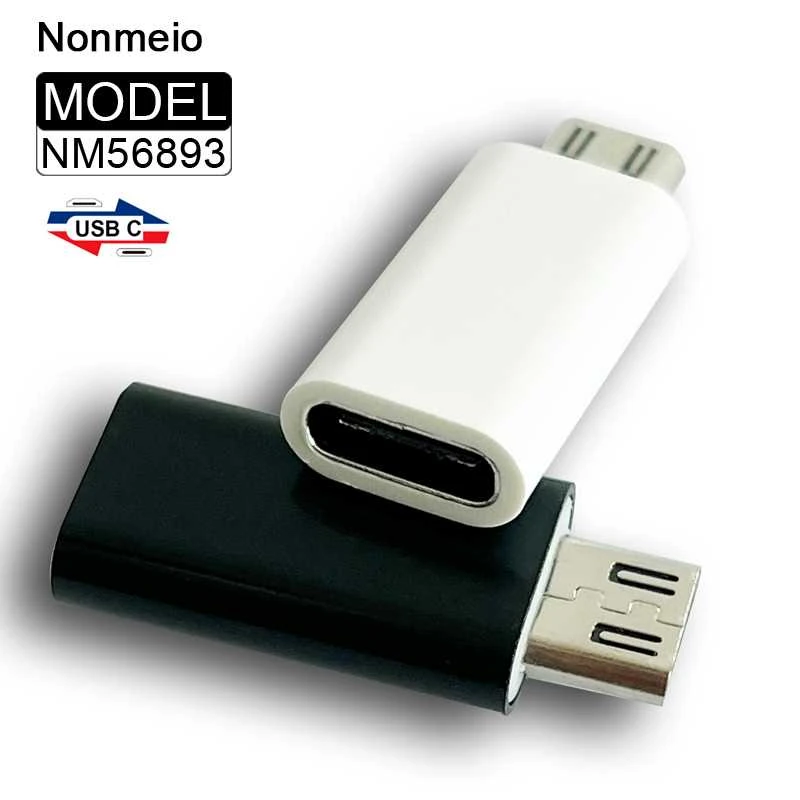 Nonmeio Micro USB OTG Adapter Micro USB To USB Type C For Xiaomi Huawei Samsung USB C Adapter Micro USB OTG NM56893 phone to hdmi converter