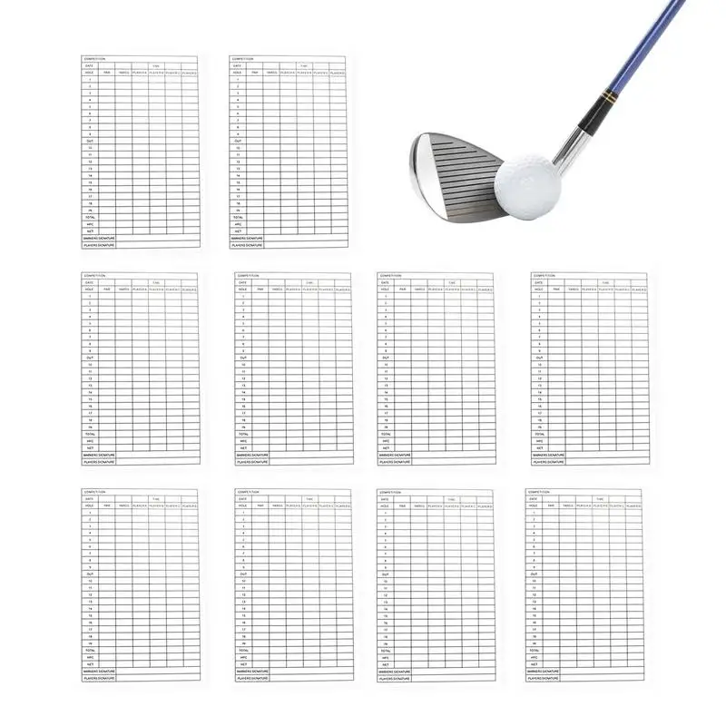 

Scorecard For Golf Stat Tracking Scorecards Track Golf Stats Scorecard Score Keeper Card Portable Tracking Record Stat Card For