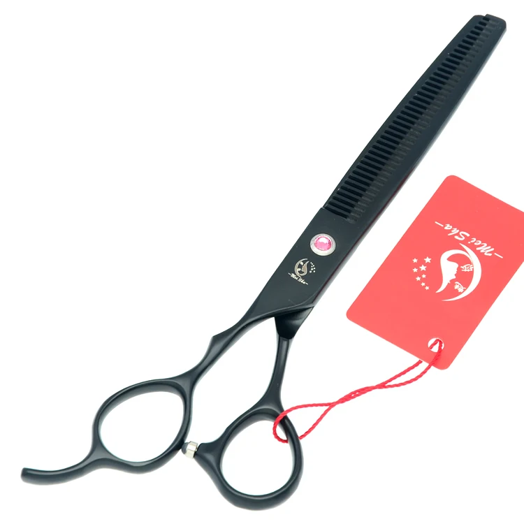 

7.0" Professional Left Hand Dog Scissors Japanese 440c Pet Thinning Shears Animal Grooming Scissors Hair Cutting Clipper A0184A