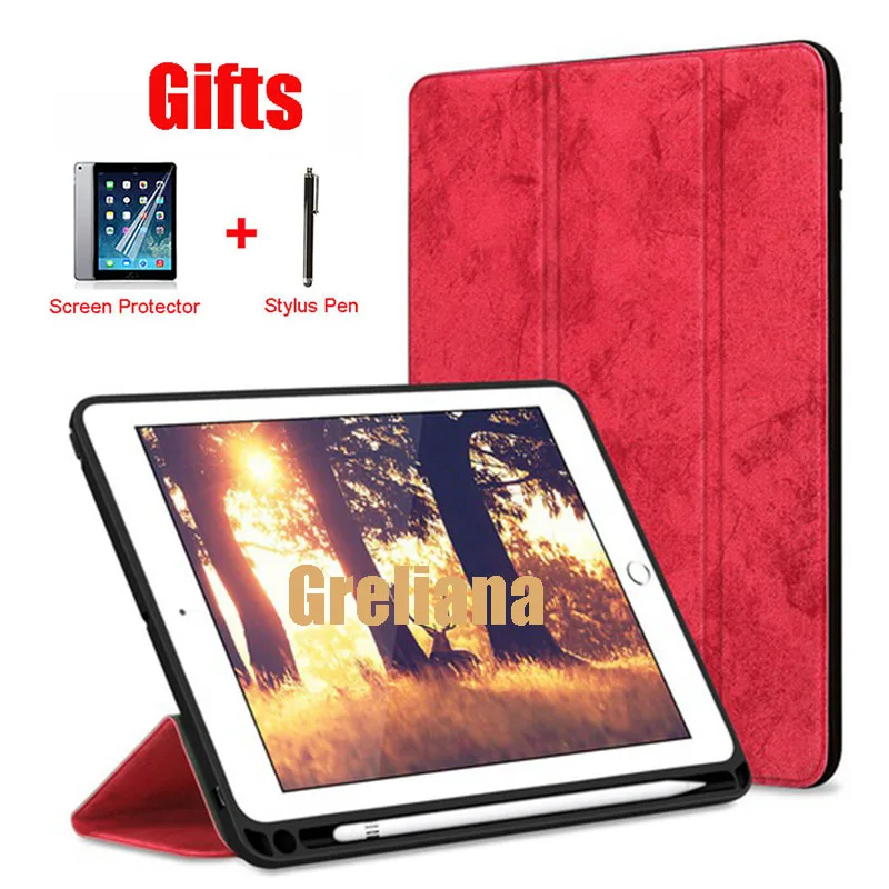 Capa com Suporte para Lápis Caneta para Ipad Pro 12.9 11 Polegadas 2023 2023 Capa Inteligente Sono Automático para Ipad 12.9 2023 17 A1584 A1671 A1876