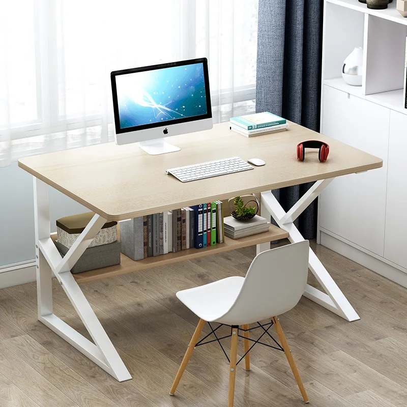 Desk Modern Home Computer Desk Office Table Primary School Student Writing Table Bedroom Learning 80x 40x71.5cm
