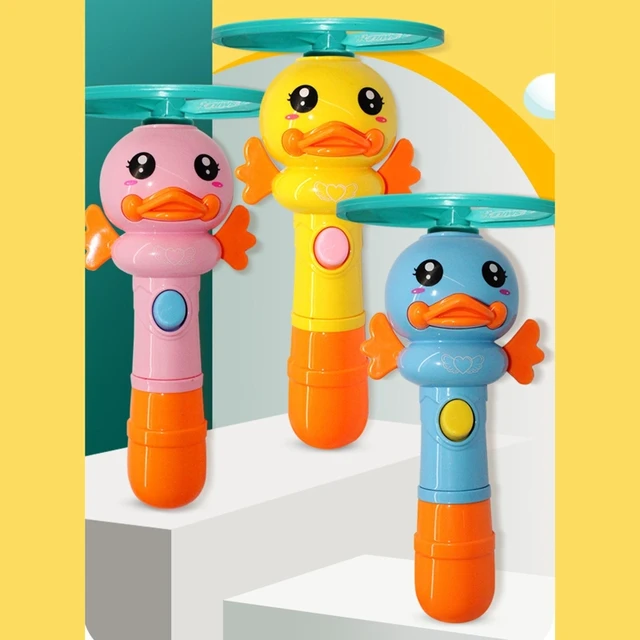 Luminous Flying Saucer Electric Glowing Propeller Toy w/ Flashing Light Interactive Outdoor Aerocraft Toy for Kids 3/4/5 2