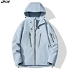 JNLN Unisex Rain Coat Hiking Camping Trekking Mountaineering Waterproof Jackets Men Women Outdoor Sporty Windproof Windbreaker