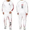2024 Classic Mens Kyokushin Karate Solid Color Tracksuit Hooded Sweatshirts Pants High Quality Casual Sports Hoodie Jogging Suit 5