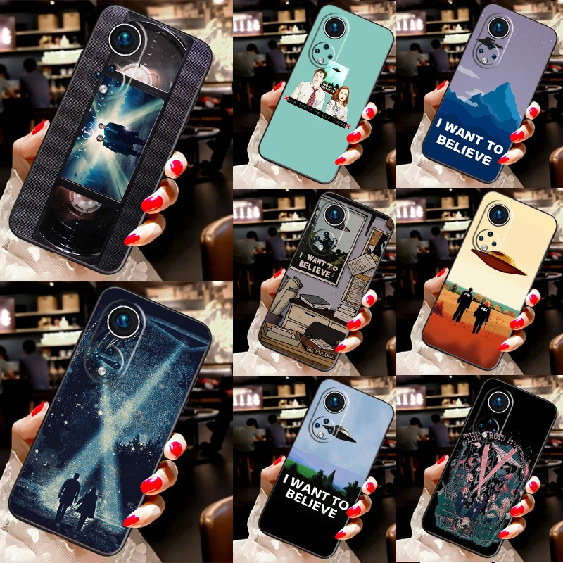 The X Files I Want To Believe Per Huawei P30 Pro P20 P40 P Smart Nova 9 5T Custodia Per Honor 70 50 X8 X9A Magic 5 Lite Cover
