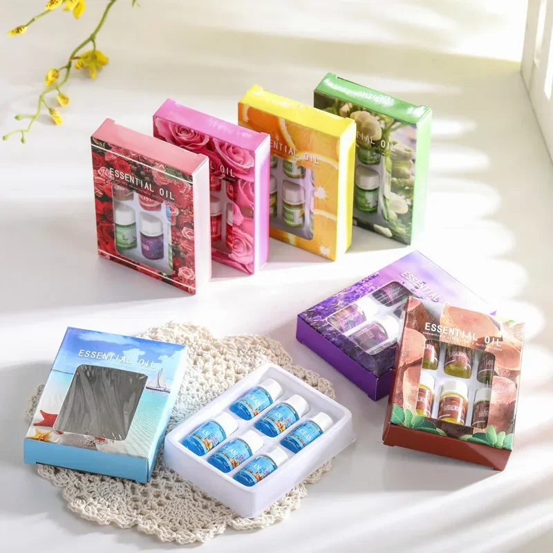 6-Piece Pure Herbal Essential Oil Set for Aromatherapy and Relaxation