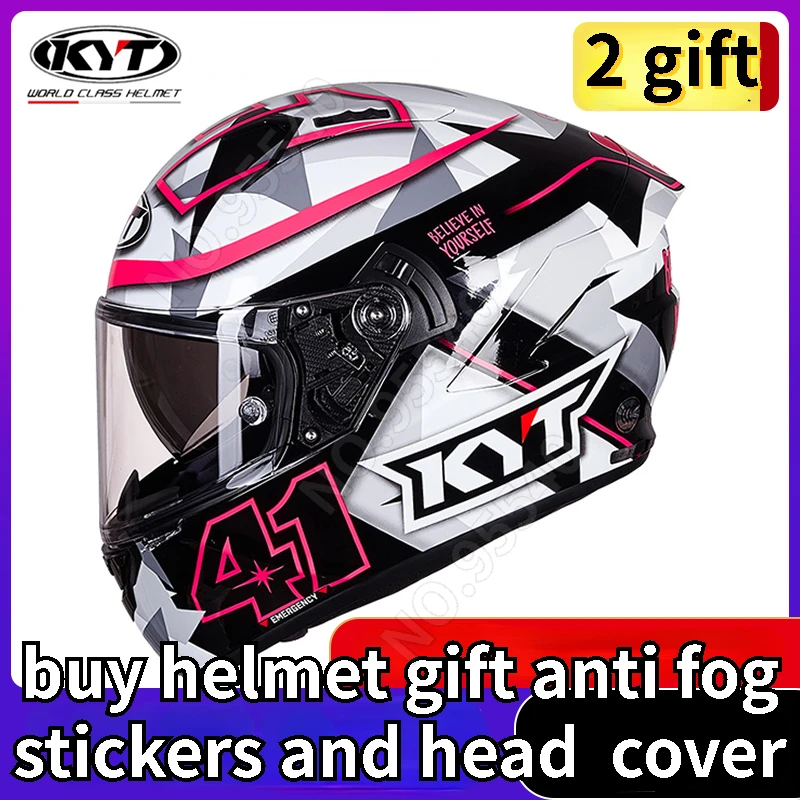 

Full Helmet Motorcycle Helmet Summer Men's Anti fog Double Lens Racing Motorcycle Female Safety Helmet kyt NF cascos moto