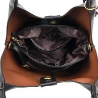 Sacs à main en cuir souple pour femmes, fourre-tout à bandoulière, sac messager, grande capacité, poignée supérieure, marque de haute qualité, initié 6
