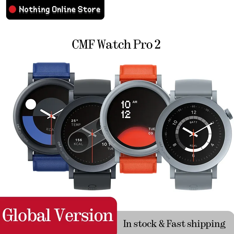 מכירה חמה של שעון CMF Pro 2 1.32 אינץ' AMOLED Bluetooth 5.3 BT שיחות עם AI Noise Reduction GPS Smartwatch CMF