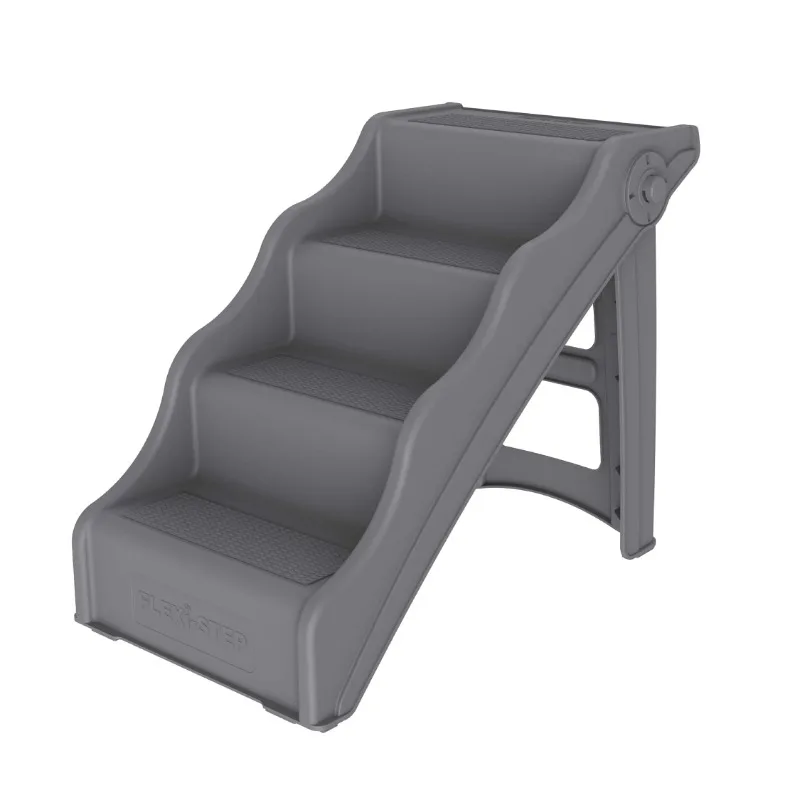 

Tail Waggers Flexi-Step, Foldable Dog Pet Steps with 4-Step Design and Non-Slip Treads, Medium, Dog Ramps