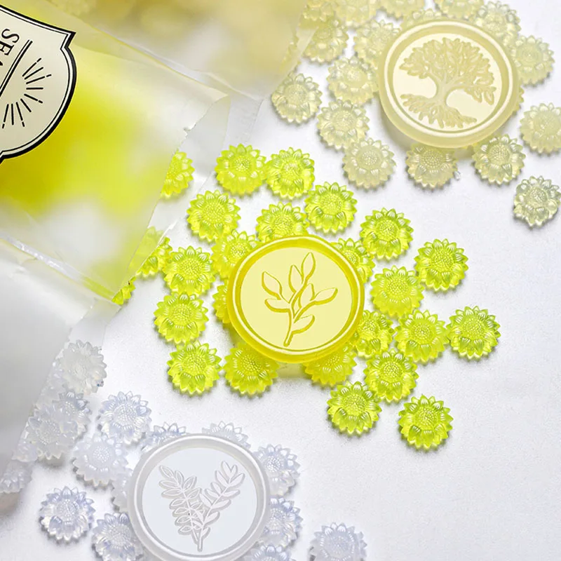 100 pcs Sunflower Wax Pellets for Wax Seals