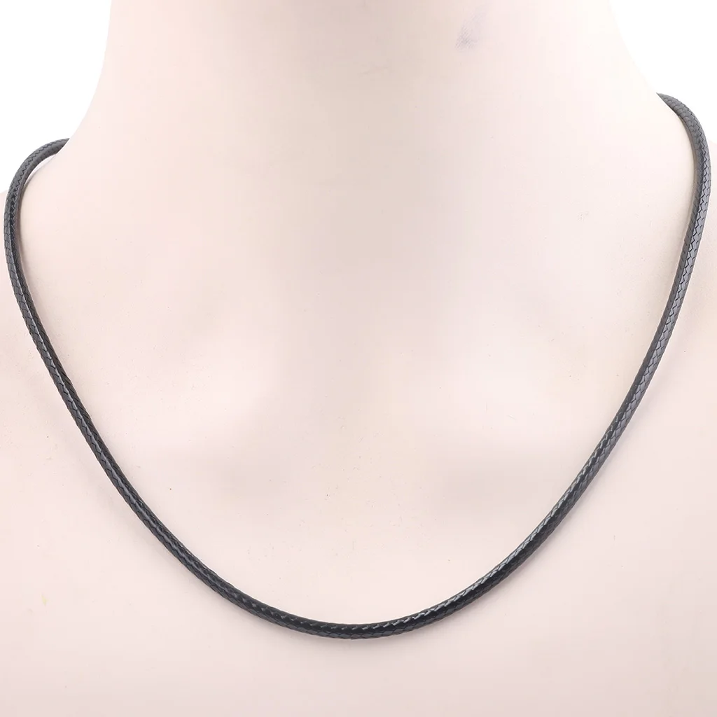5 개/몫 55cm 긴 3mm 가죽 코드 목걸이 로프 체인 랍스터 걸쇠 스테인레스 스틸 쥬얼리 Diy 액세서리 만들기