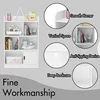 Kids Bookcase,Bookshelf with 6 Compartments,Freestanding Shelves and Cube Organizer,for Bedroom Living Room Office Closet School 5
