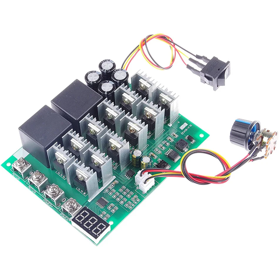 DC 6V 12V 24V 28V 3A 80W DC Motor Speed Controller PWM Speed Adjustable