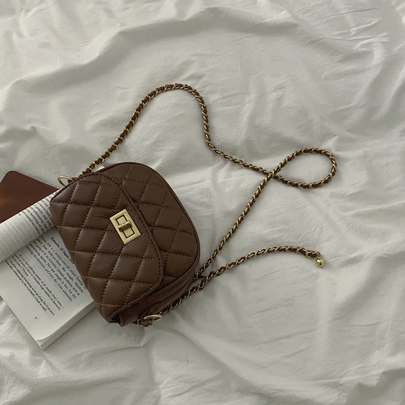 

All-match simple Korean version messenger bag women's bag new fashion saddle bag Western style small fragrance style