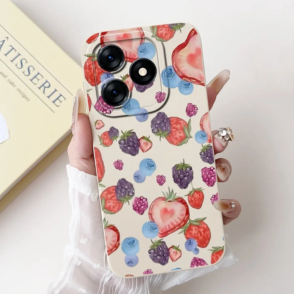 Beautiful Bow Rose Painting Soft Silicone Shockproof Phone Case