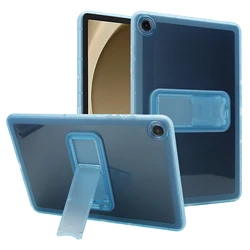 Durable Transparent Tablet Case with Stand - Hard PC+TPU Cover for A9 Plus X210 11inch (Blue)