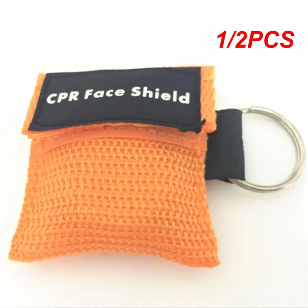 

1/2PCS Keychain First Aid Emergency Face Shield CPR Mask Professional Outdoor Health Care Tools Resuscitator Mask