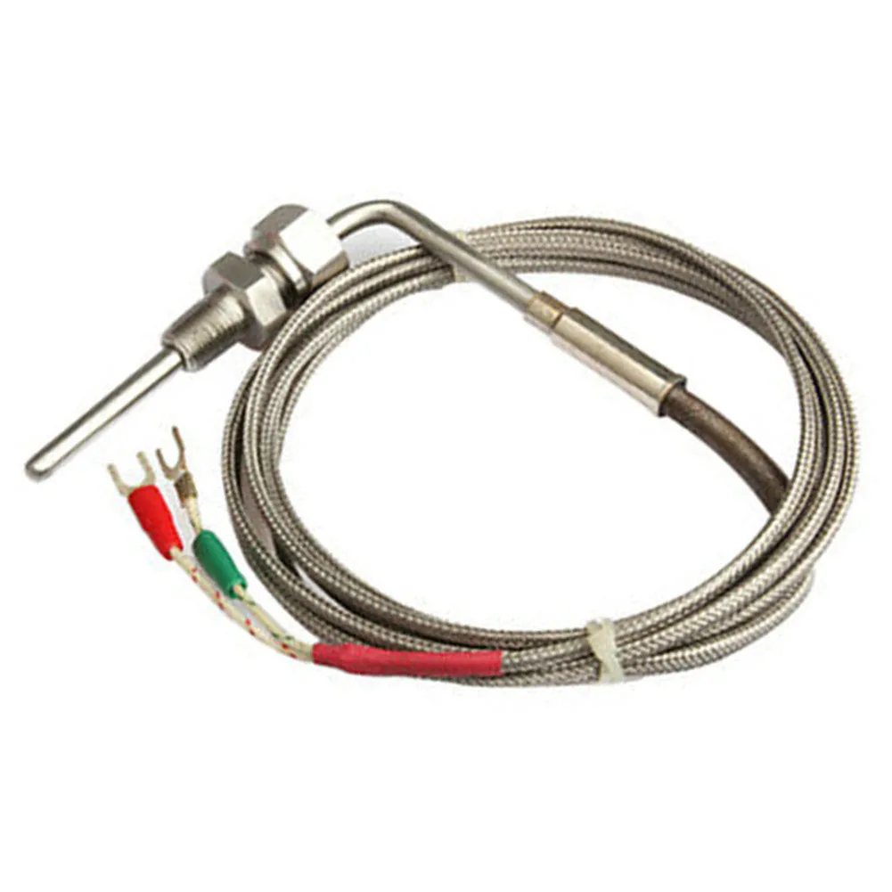 1/8" NPT K Type Thermocouple Exhaust Probe 1200°C Temperature Sensors Thread NPT Threads 2m Cable Adjustable Pressure Lock
