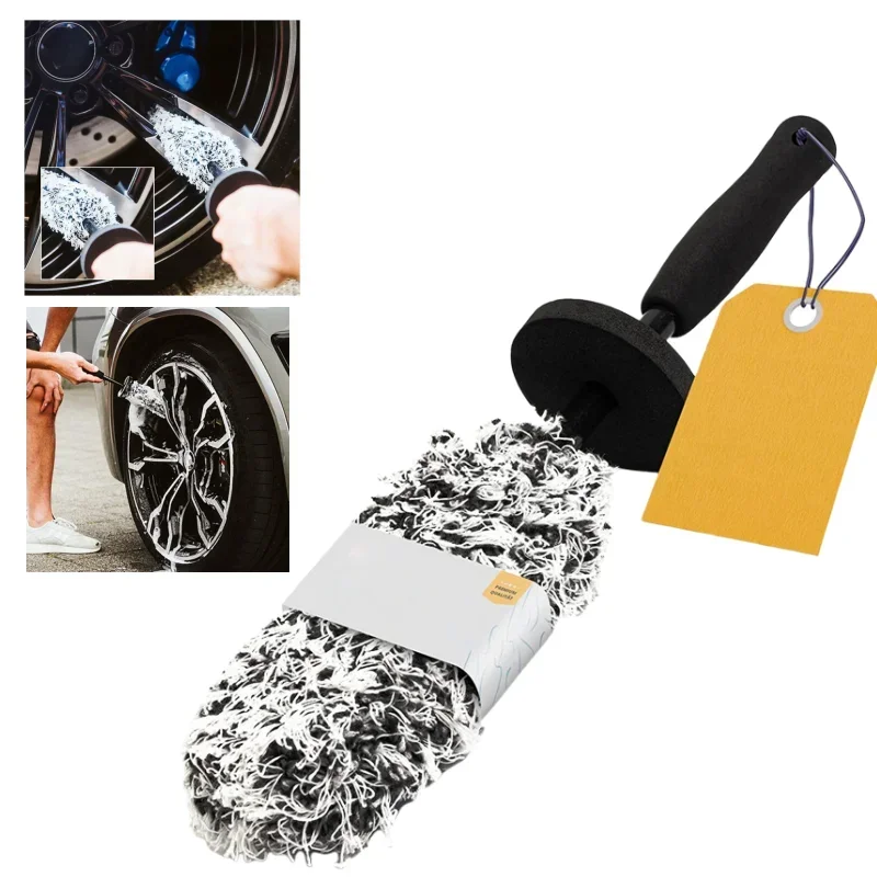 

Automotive Wheel Hub Brushes Ultrafine Fiber Dust Removal Duster Cleaning Tools Car Washing Supplies Cleaning Brush Tire Brushes