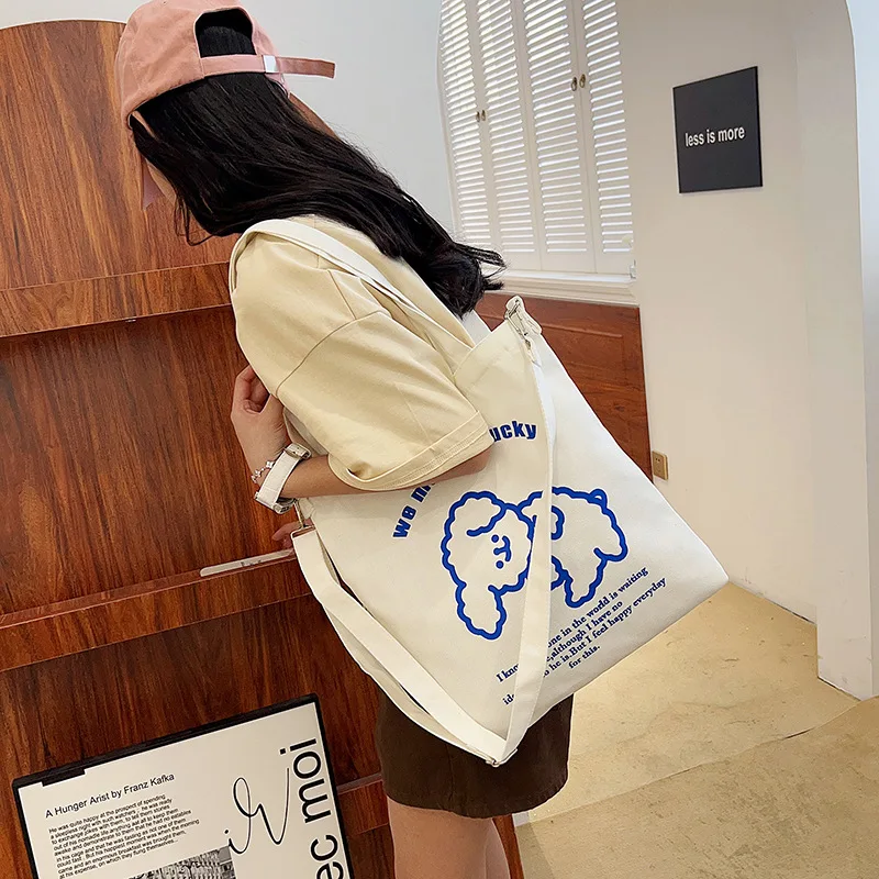 New Cute Trendy Commuter Bag Women's Fashion Simple Casual Shoulder Bag Large Capacity Retro Tote