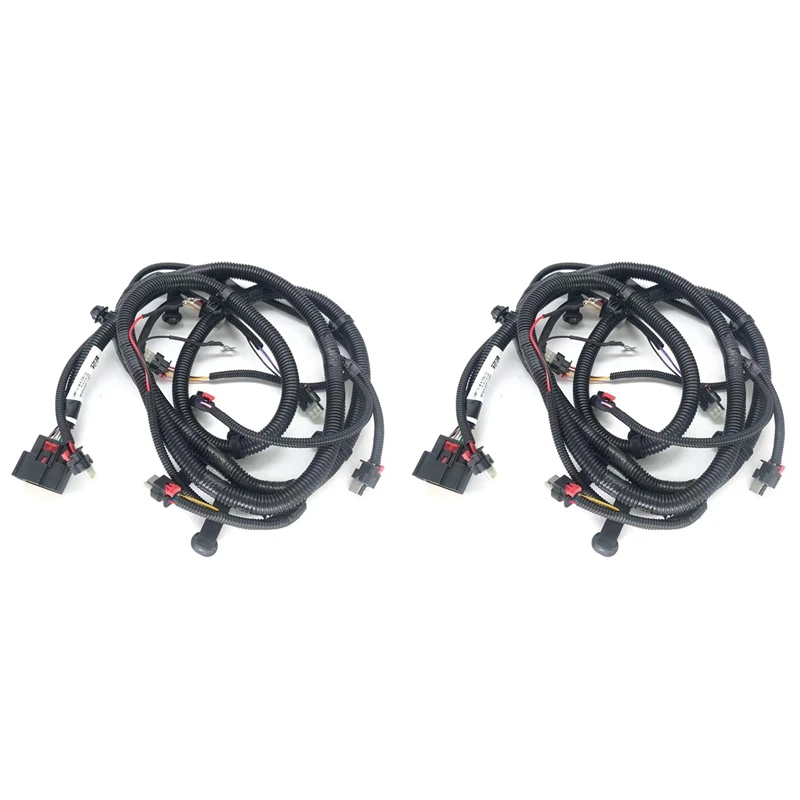 

2X Car Front Bumper Reversing Radar Wiring Harness 2067958-00-B Belt Fog Lamp Interface For Tesla Model 3 2021-2023