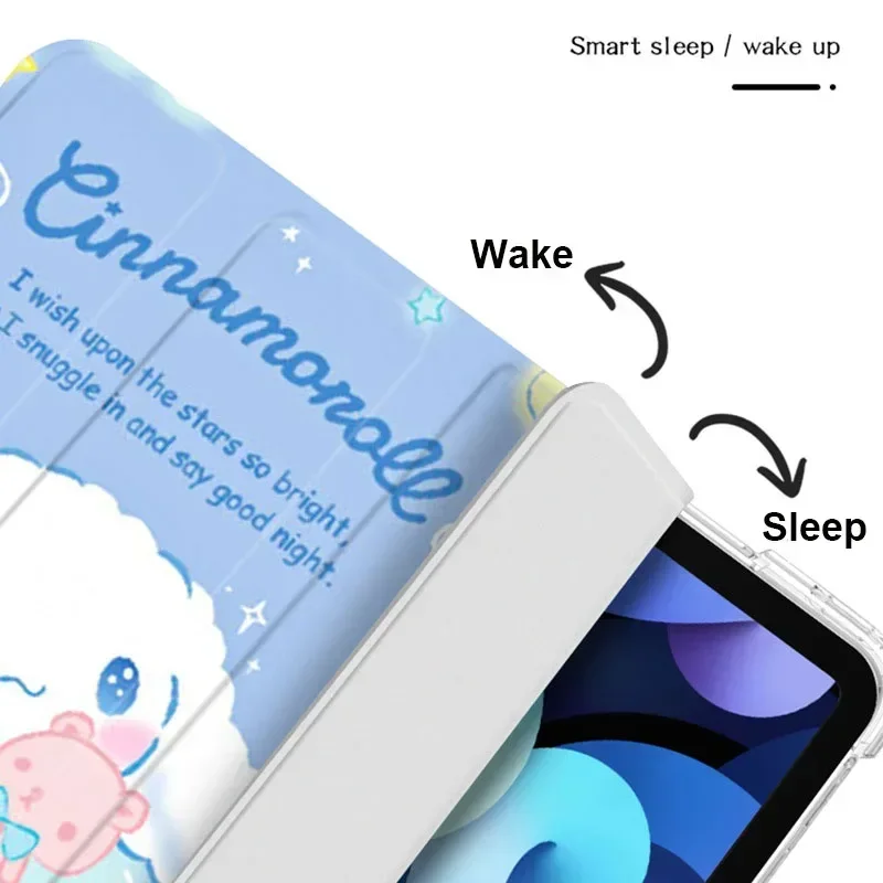 Capa para Ipad para Apple Cinnamoroll Notebook Pro 12.9 7.9 10 Gen 11 9.7 Air 10.5 Mini ar 109 102 - Imagem 5