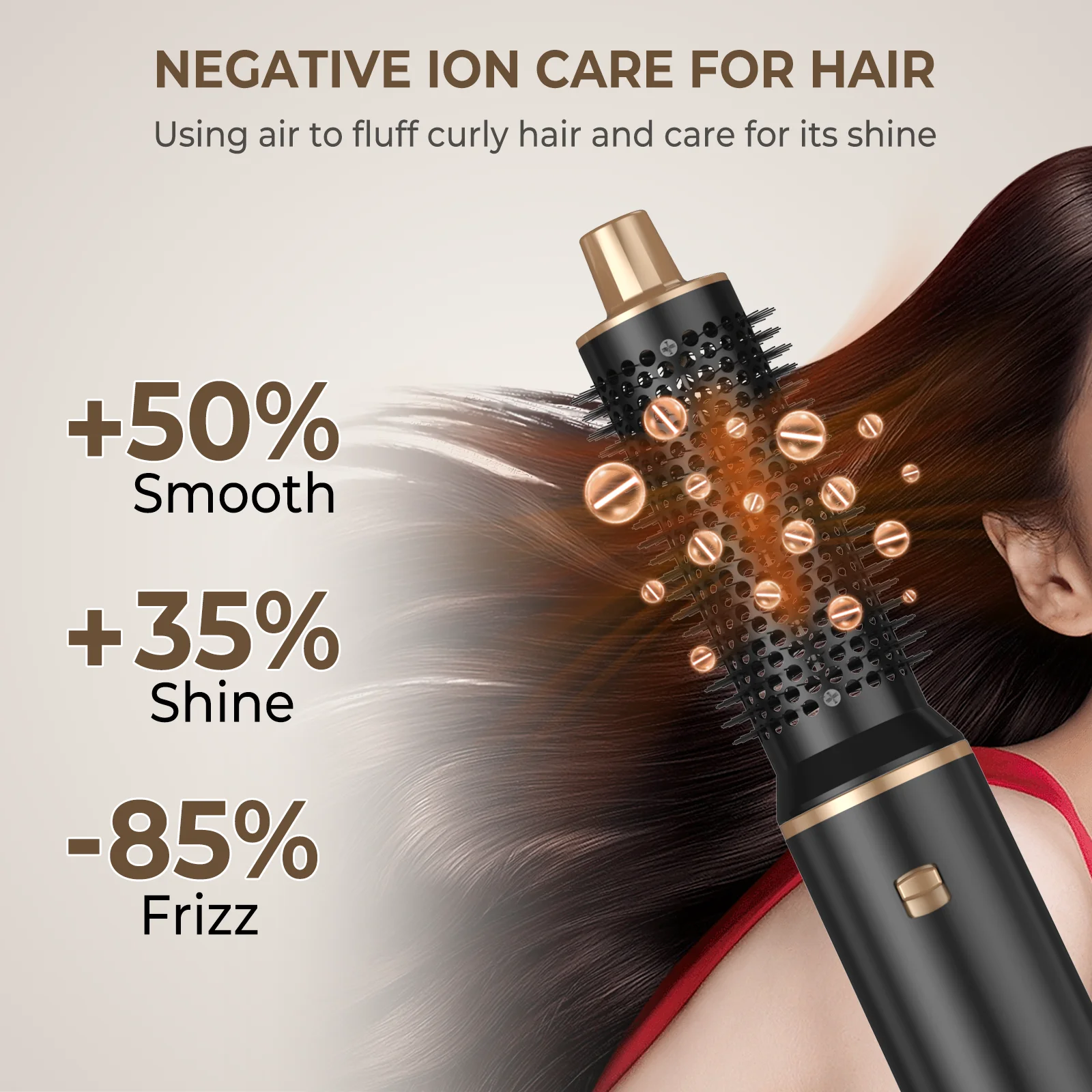 in Hair Dryer Brush High Speed Brushless Blow Dryer Hot Air