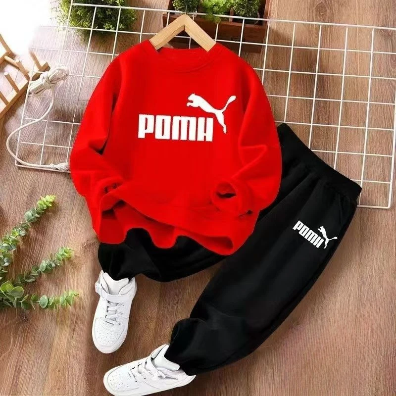 Autumn Baby Girl Boy Clothes Set Children Sports Letter Printing Sweatshirt Top and Pants Bottom Two Piece Suit Tracksuit kids clothing set,kids sports suit,children sports suit,kids sweatshirt set,girls clothing set,boys clothing set