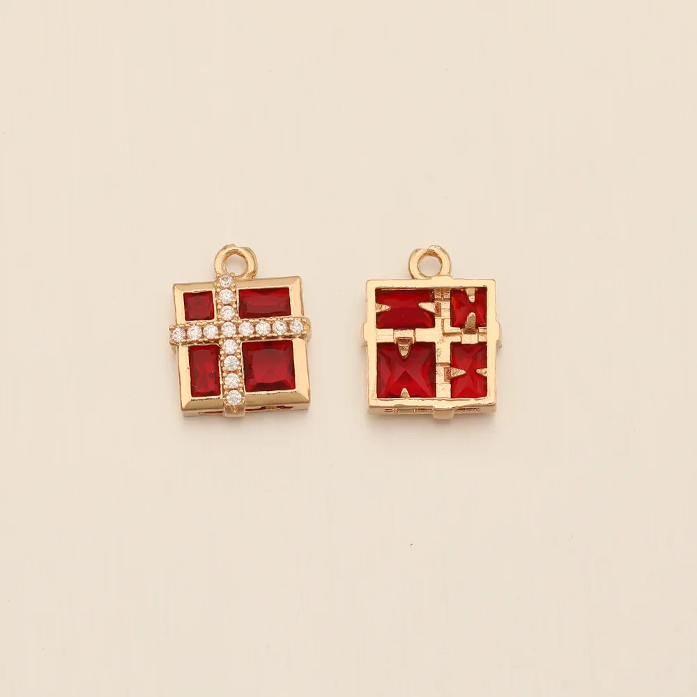 Cordial Design 13*15MM 40Pcs Rhinestone Pendant/Jewelry Findings & Components/Square Shape/Hand Made/DIY Jewelry Parts/CZ Charms - cordial