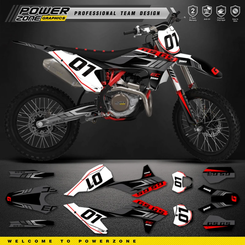 

Персонализированные графические фоны PowerZone Team, наклейки, Набор наклеек для газовых наклеек 2021 2022 2023 EC MC 008