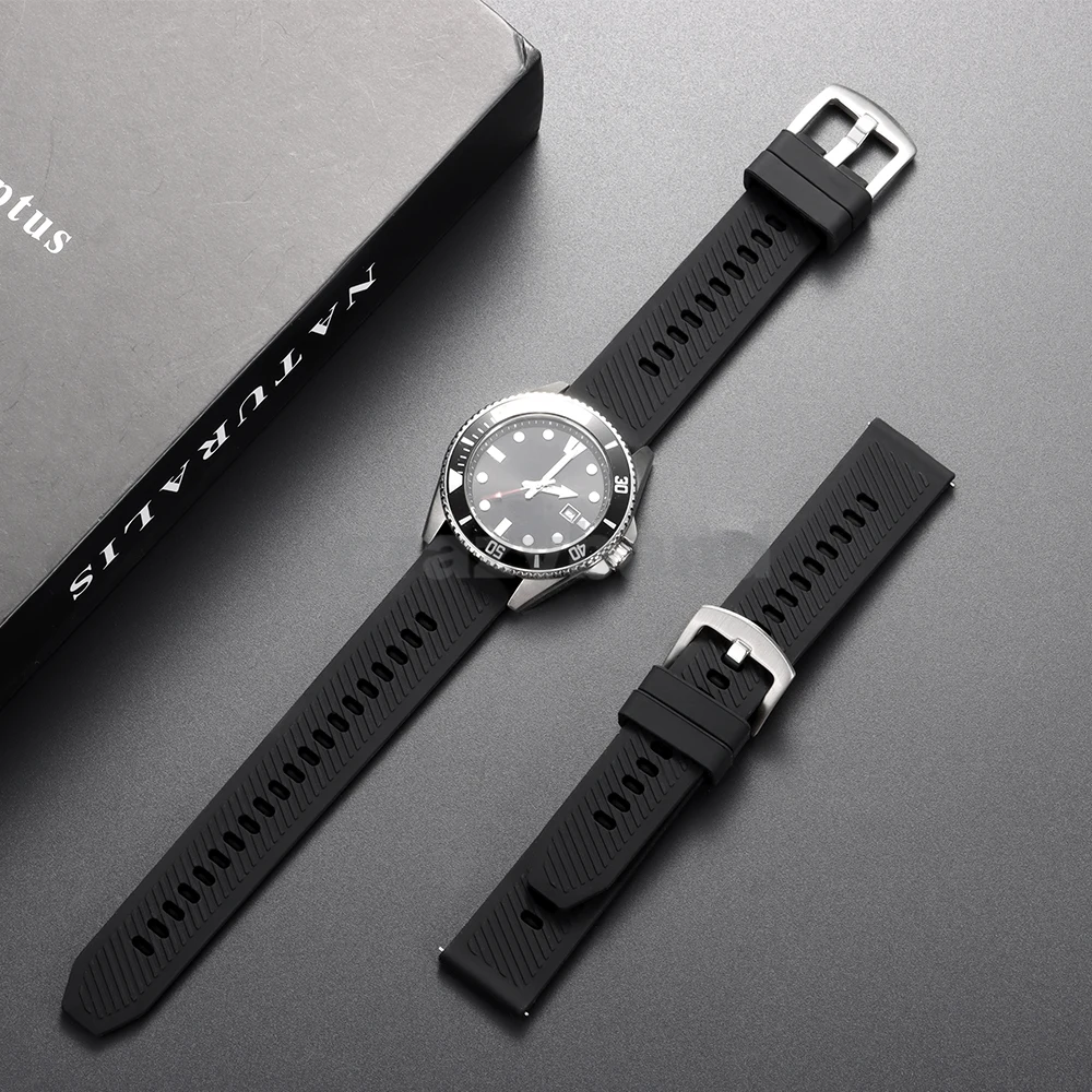 Extended Silicone Watch Band – Quick Release Sport Strap